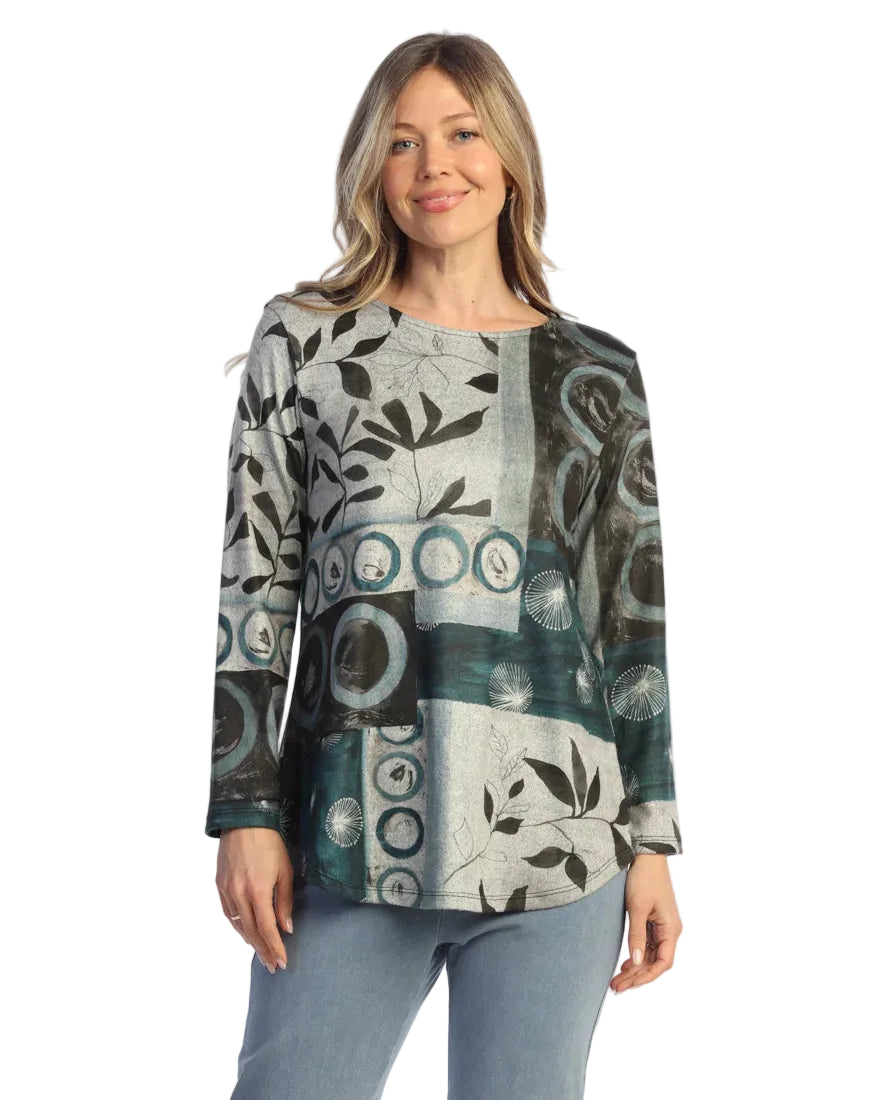 French Brush Side Slit Tunic - Nora