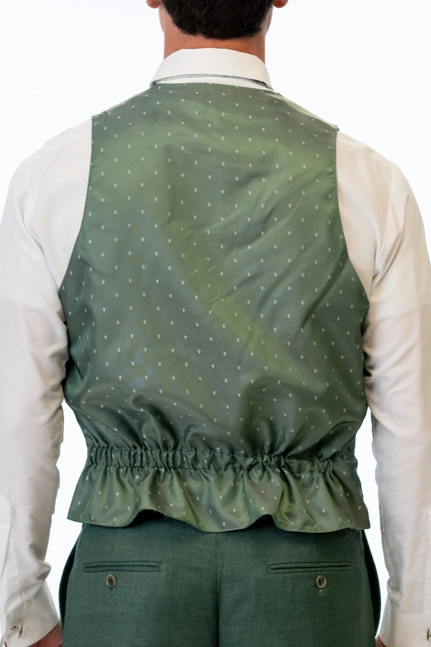 Forest Green Stretch Fullback Vest by Couture 1910