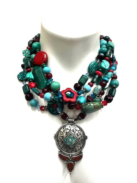 Five Strand Belt, Necklace and Bracelet - All in One.