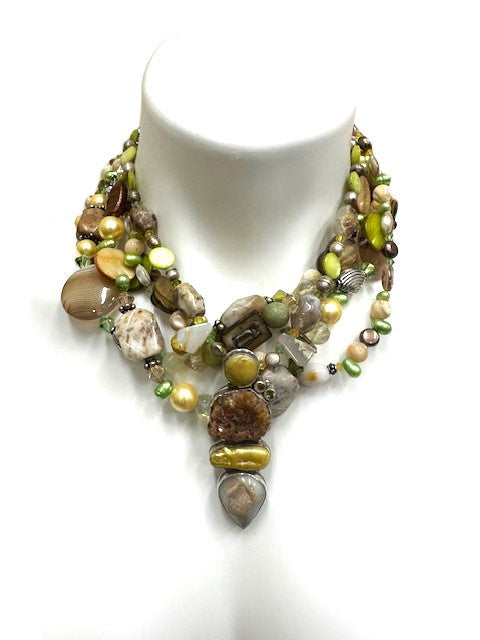 Five Strand Belt, Necklace and Bracelet - All in One.