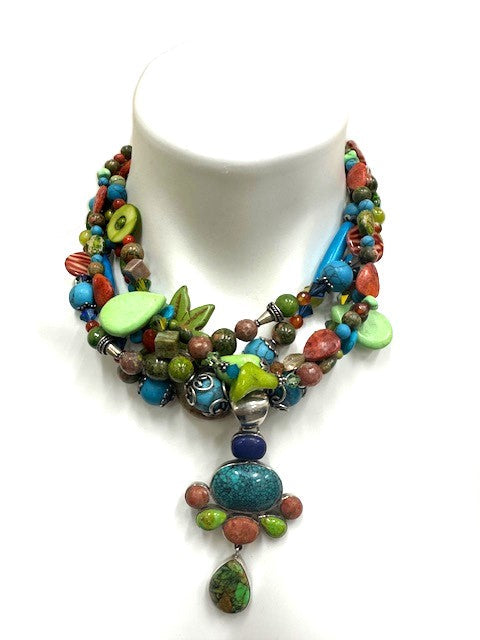 Five Strand Belt, Necklace and Bracelet - All in One.