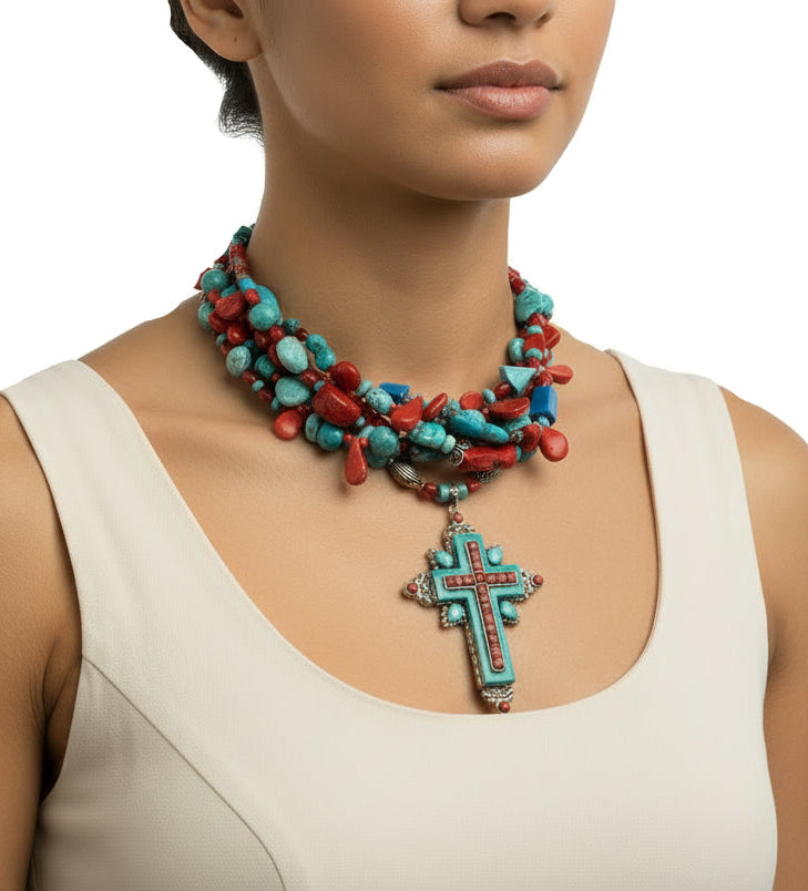 Five Strand Belt, Necklace and Bracelet - All in One.