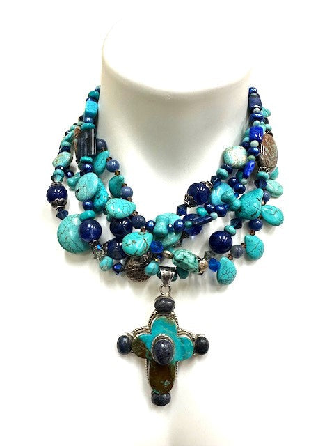 Five Strand Belt, Necklace and Bracelet - All in One.