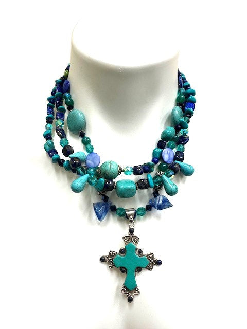 Three Strand Belt, Necklace and Bracelet - All in One.