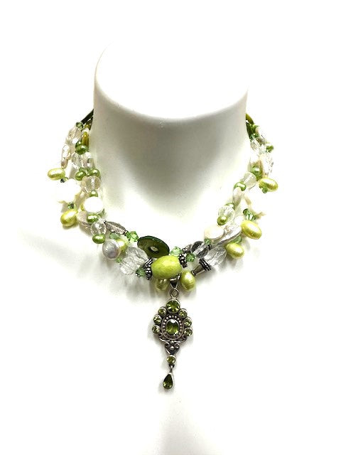 Three Strand Belt, Necklace and Bracelet - All in One.