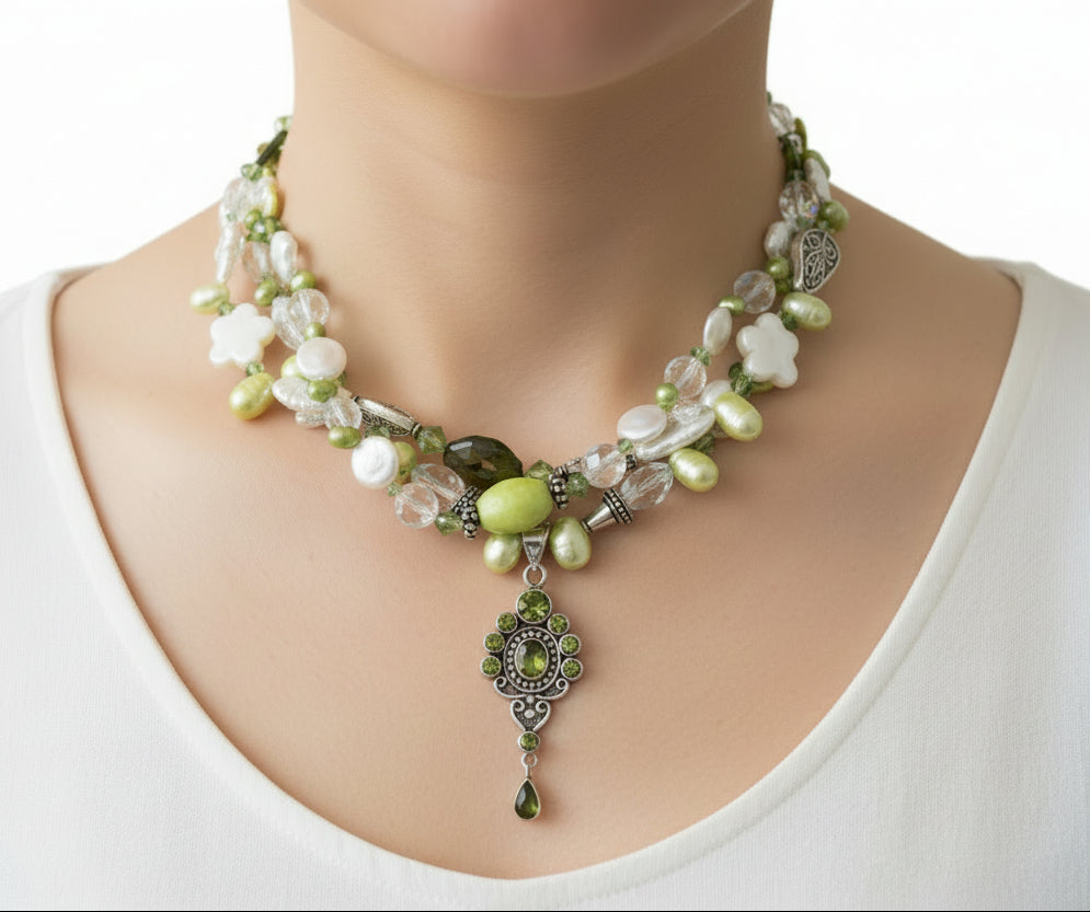 Three Strand Belt, Necklace and Bracelet - All in One.