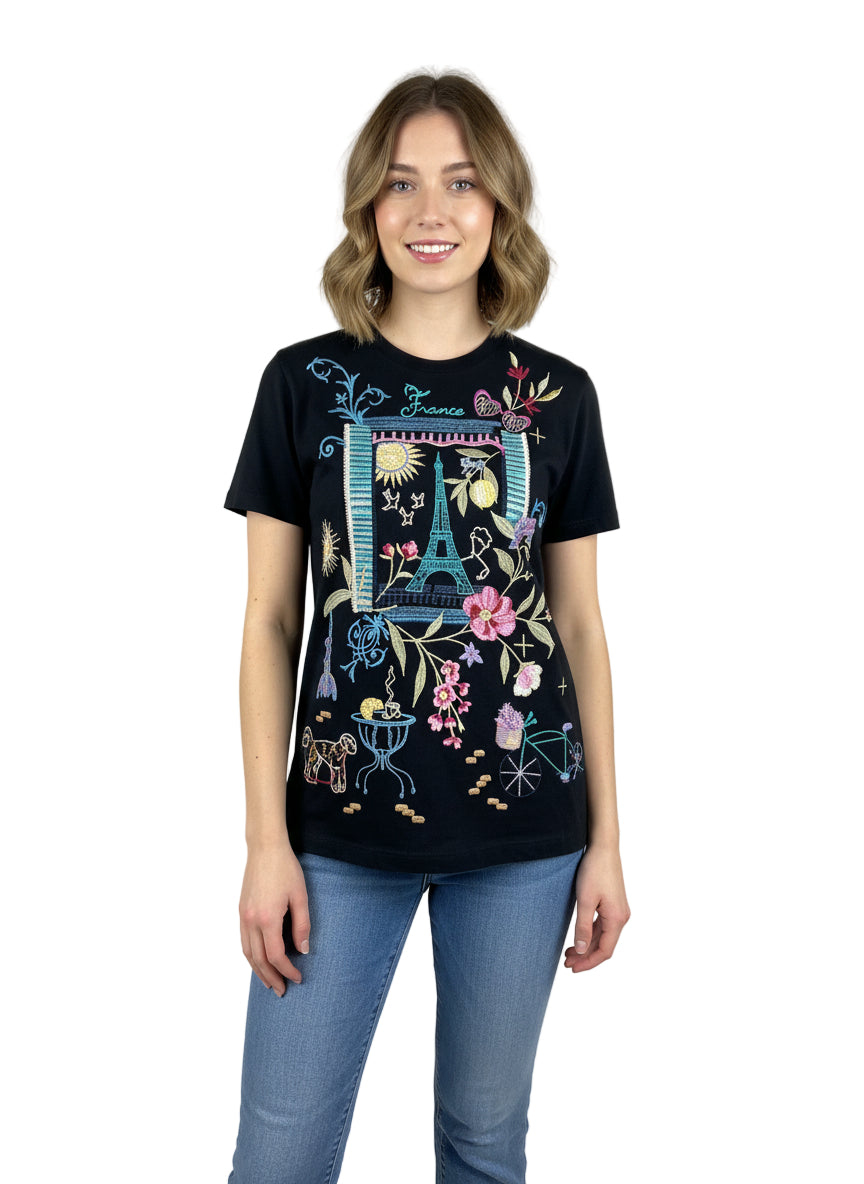 Crew Neck Tee - Paris