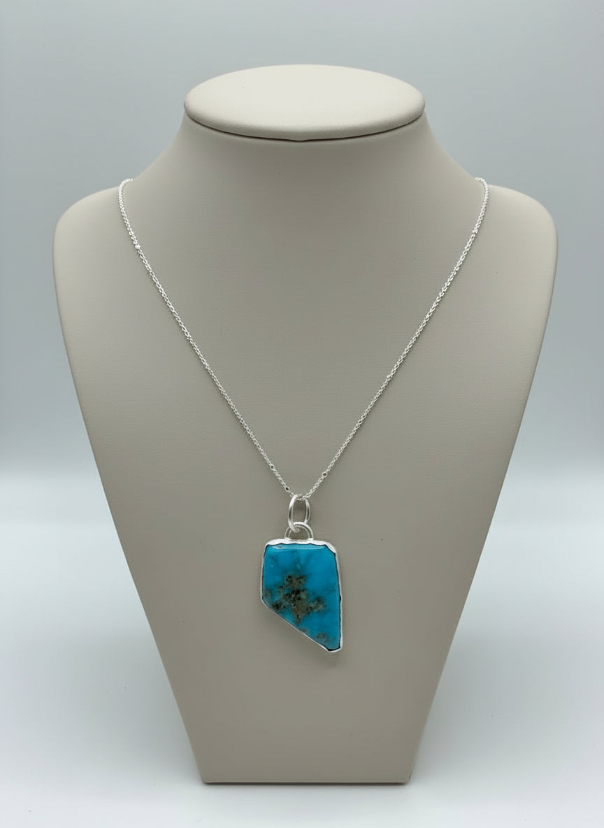 Necklace - Ithaca Peak Turquoise, Sterling Silver