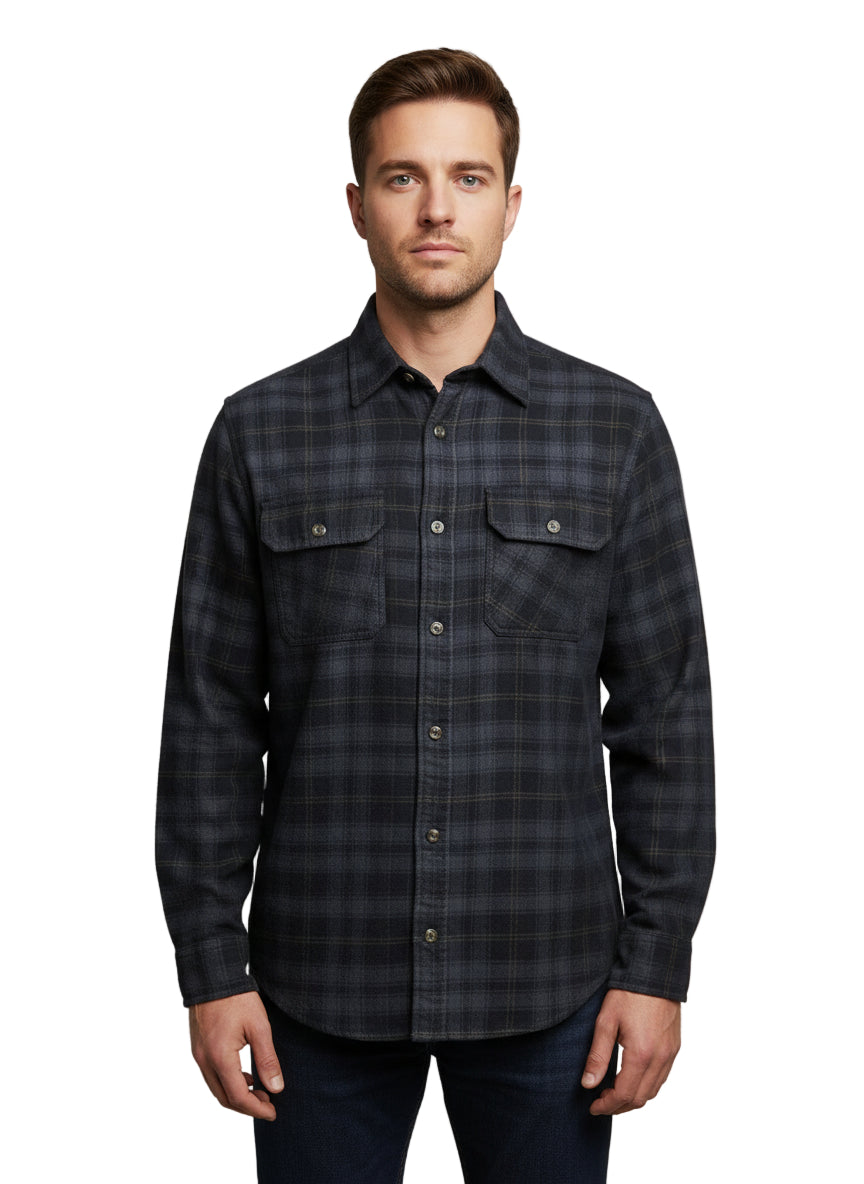 L/S Reverse Cord Plaid