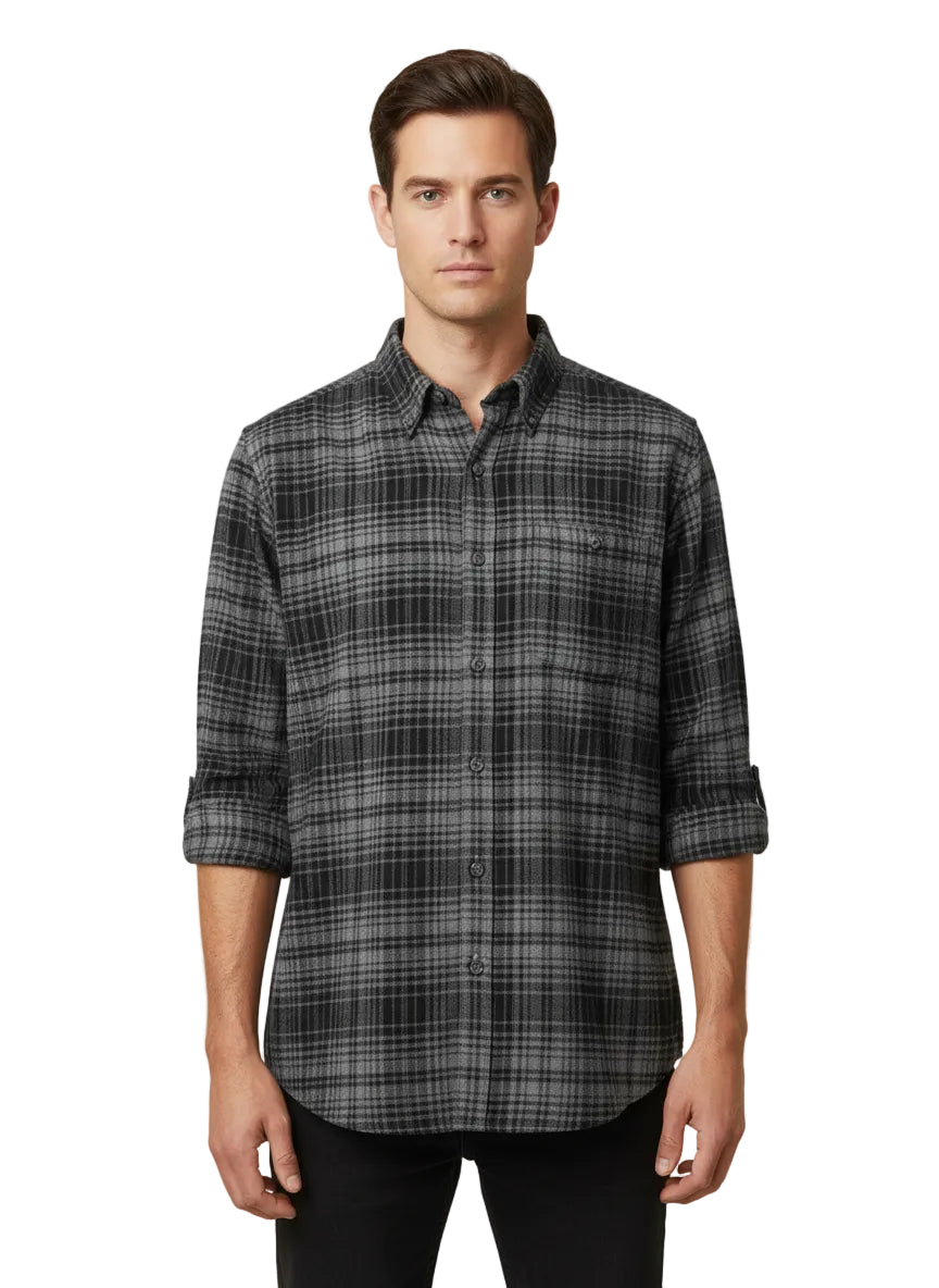 Farmington Brushed Cotton Button Down Shirt