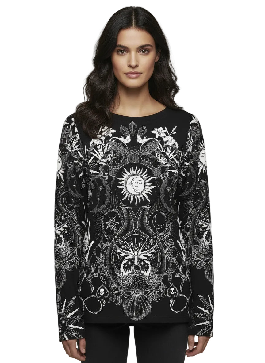 The Janie Favorite L/S Boat Neck Fitted Tee