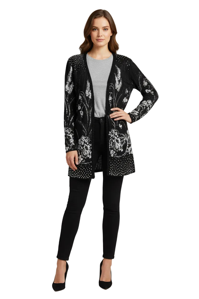 Open Front Cardigan Top