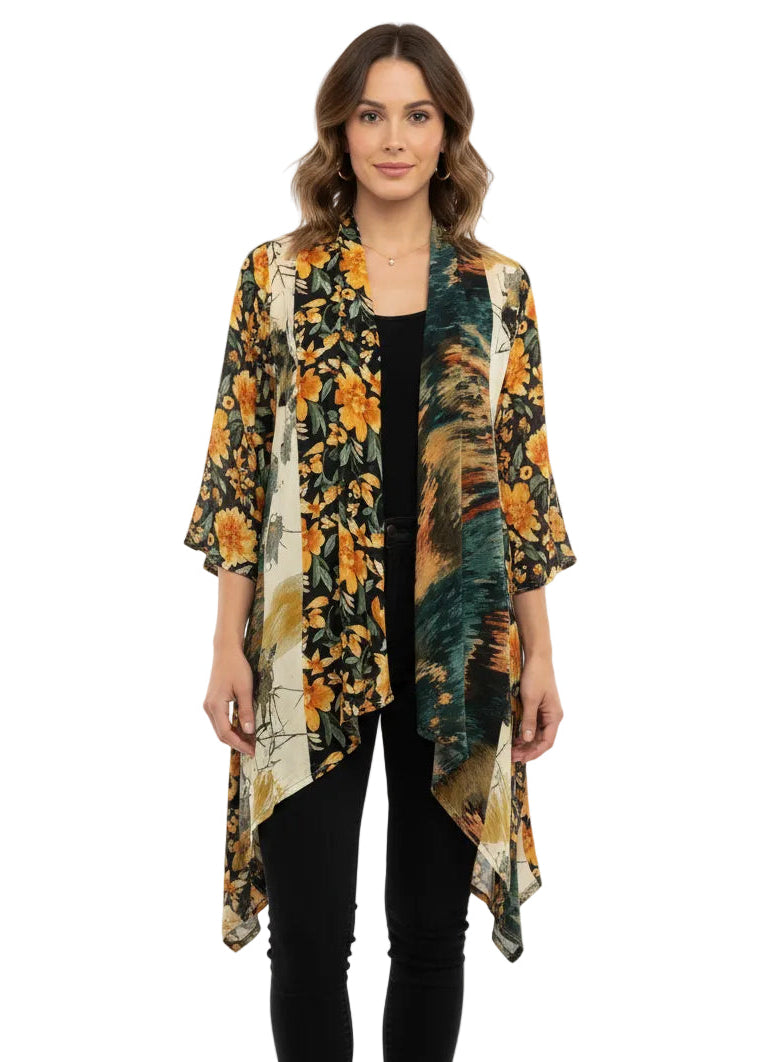 Open Front Sheer Cardigan