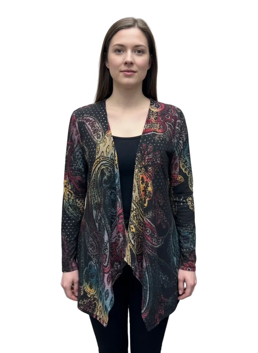 Open Front Long Sleeve Cardigan