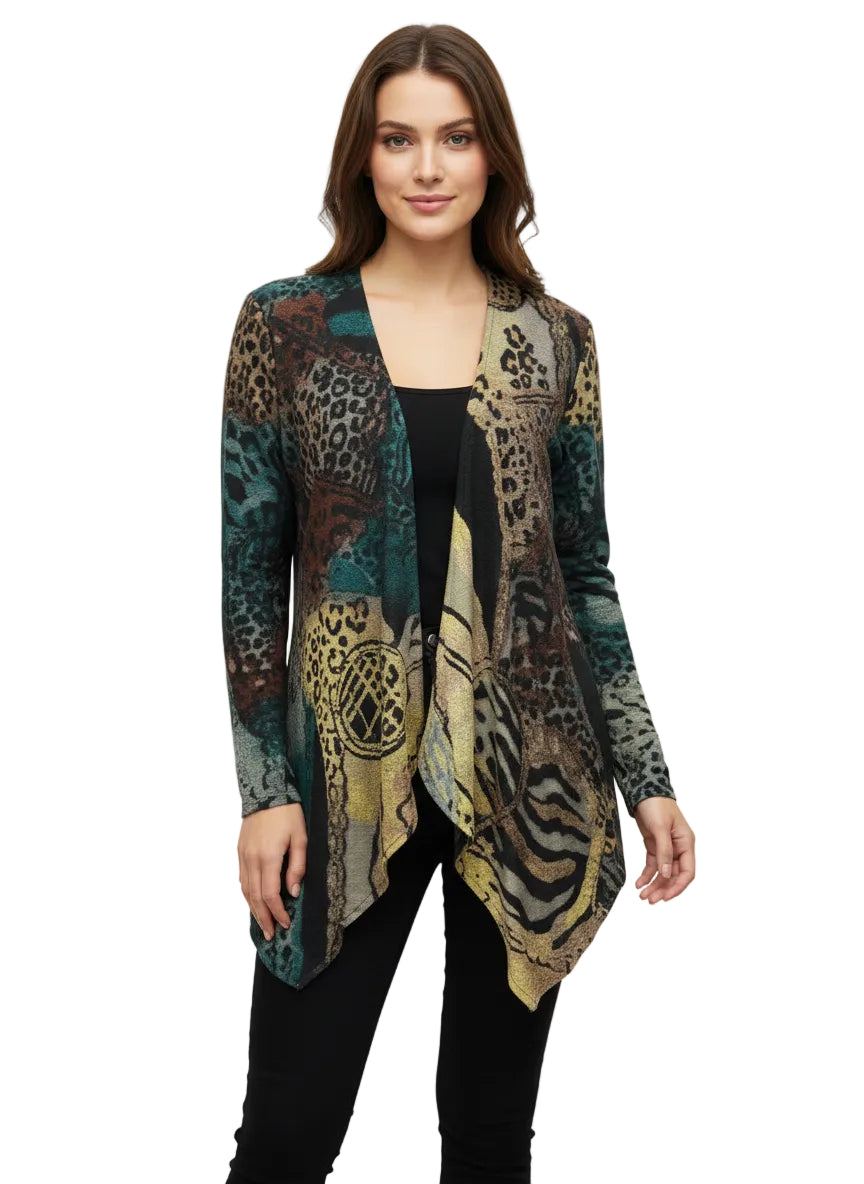 Open Front Long Sleeve Cardigan