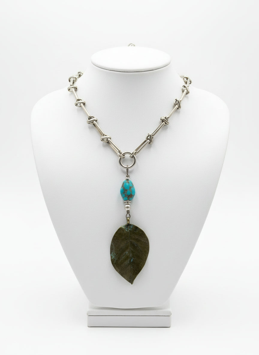 Soft/Satin Gold - Oval Chain with Pendant