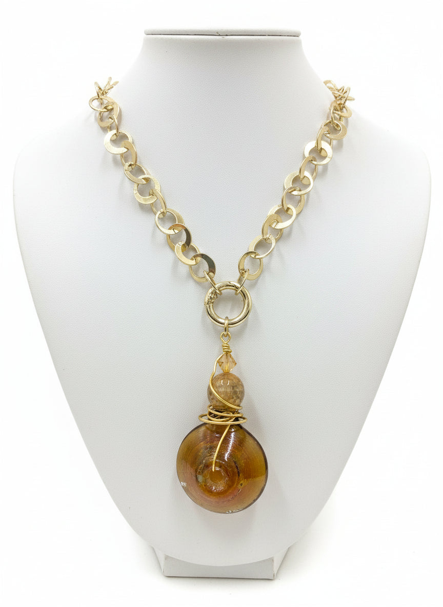 Circle/Pewter with Pendant