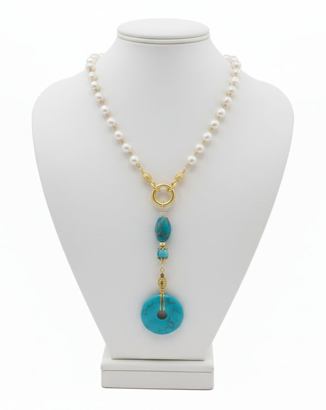 Freshwater Pearl/Chain with Pendant