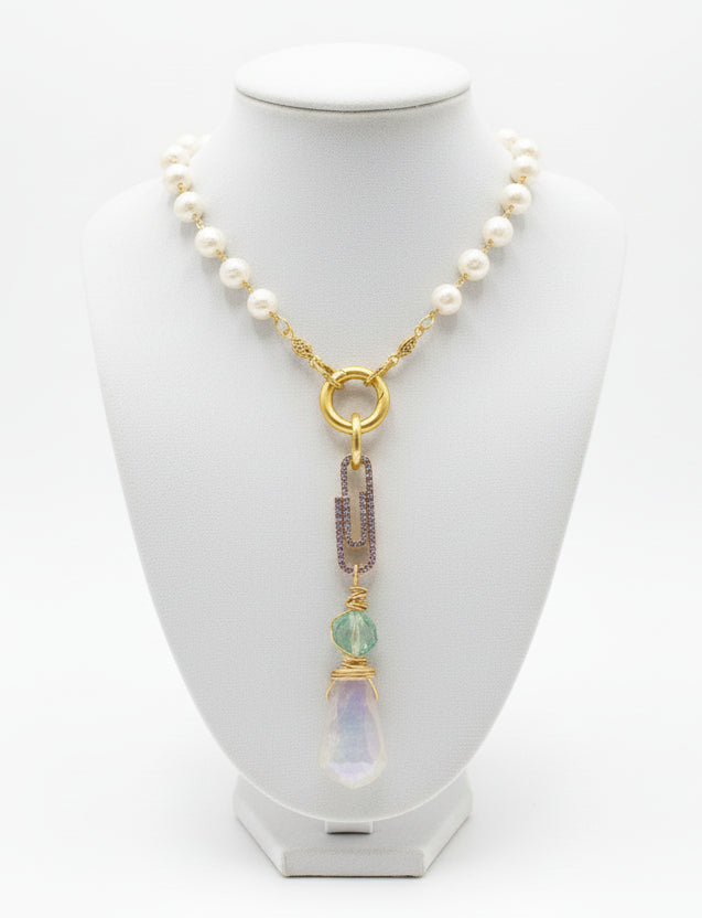 Freshwater Pearl/Chain with Pendant