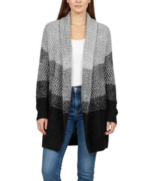 Open Front Fuzzy Cardigan