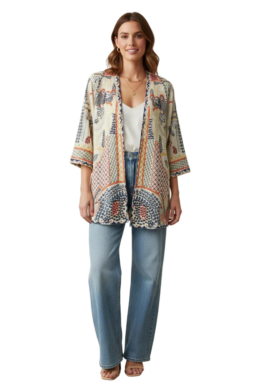 Embroidered Kimono