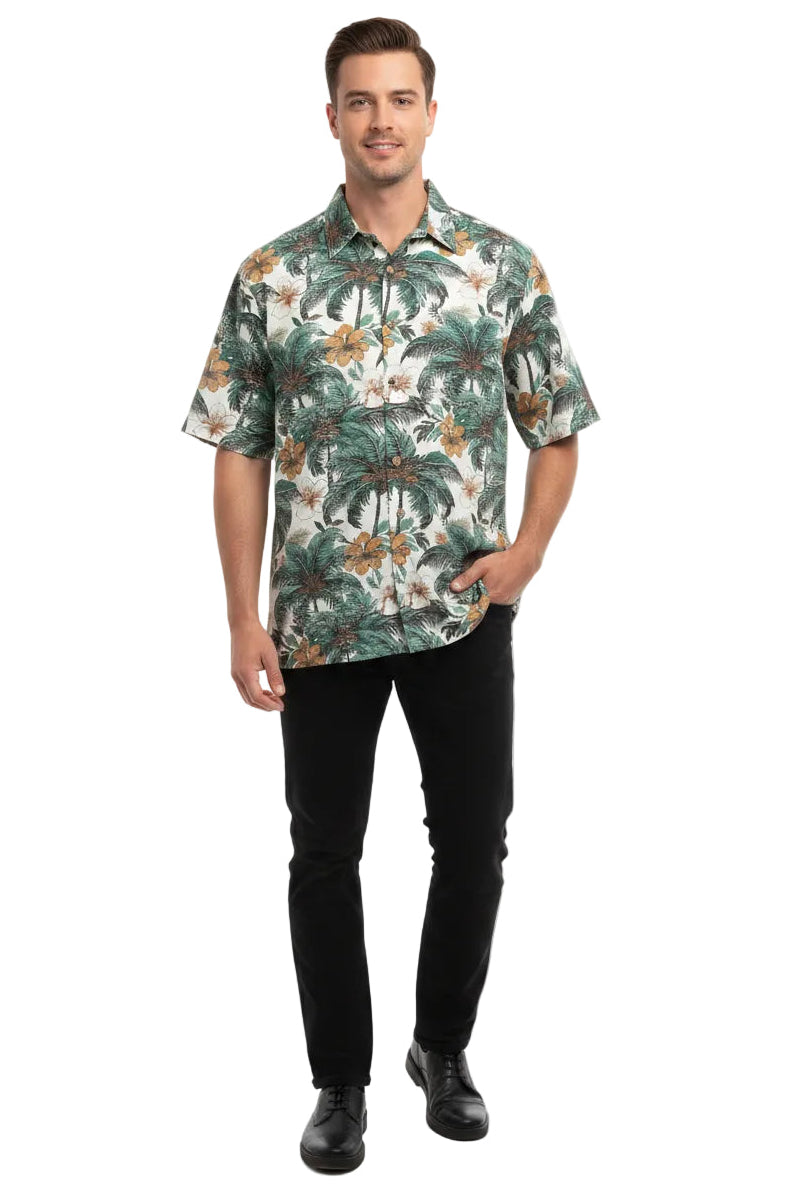 S/S Square Bottom - Island Palm