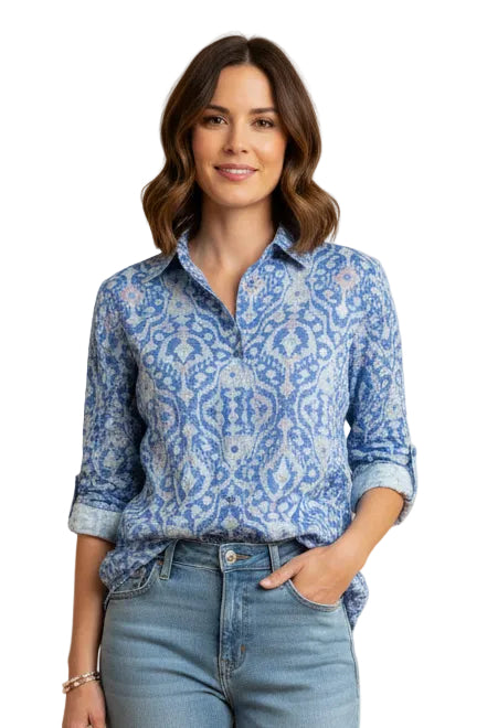 Roll Up Sleeve Shirt - Kaia