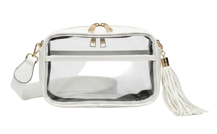 Clear Bag with Strap and Tassel