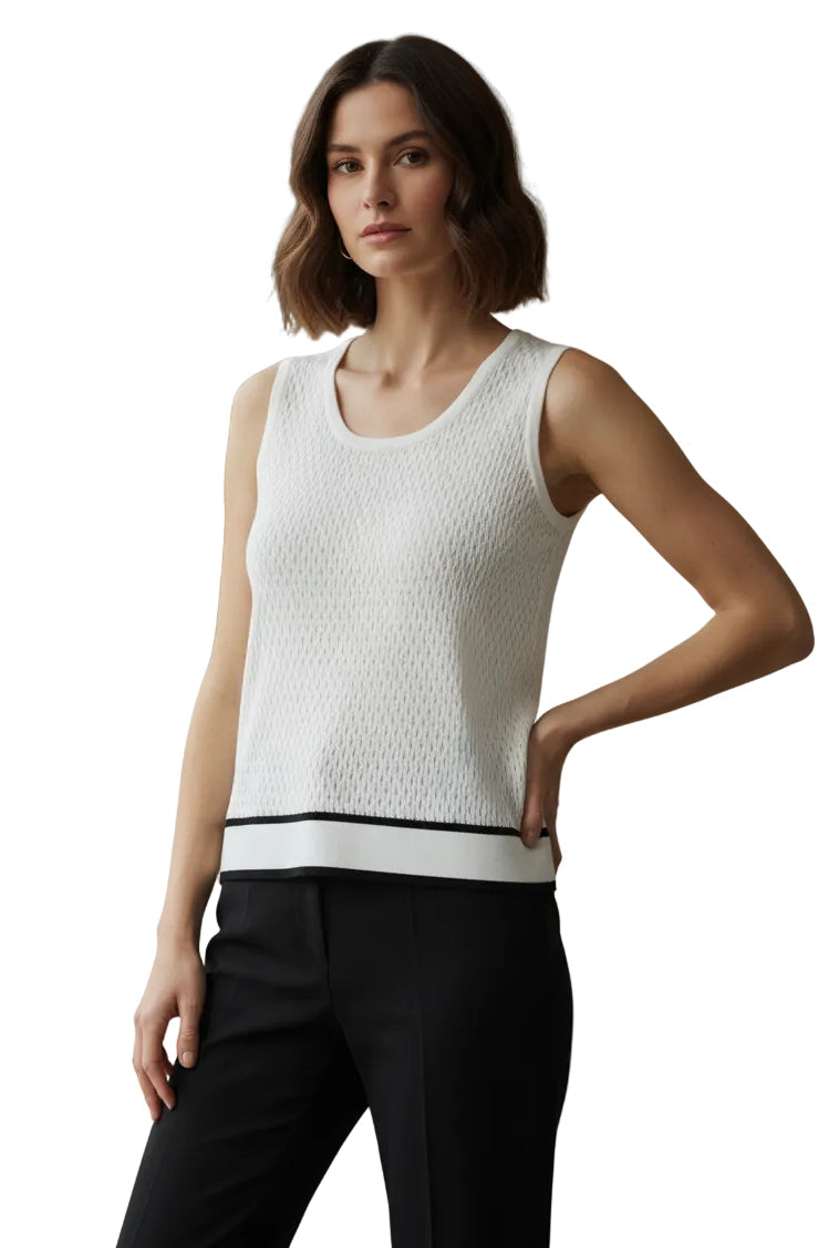 Pointelle Knit Shell Tank