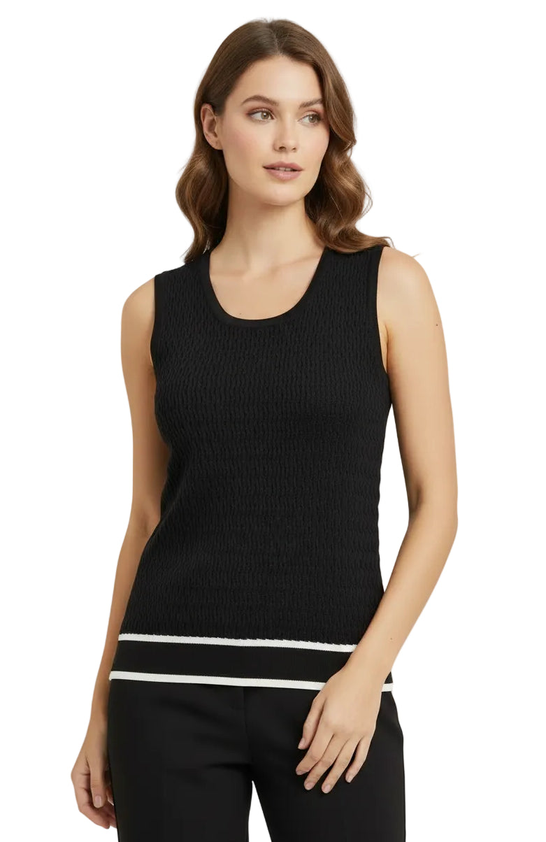 Pointelle Knit Shell Tank