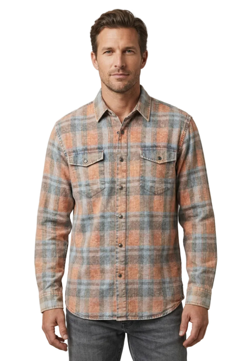 L/S Washed Plaid Shirt