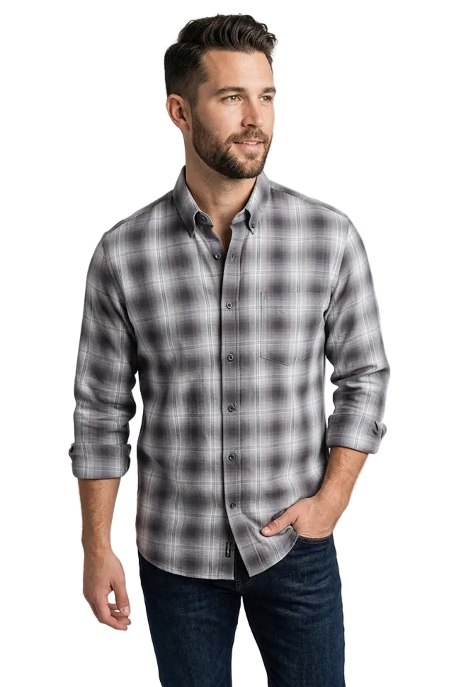 L/S Twill Muted Plaid