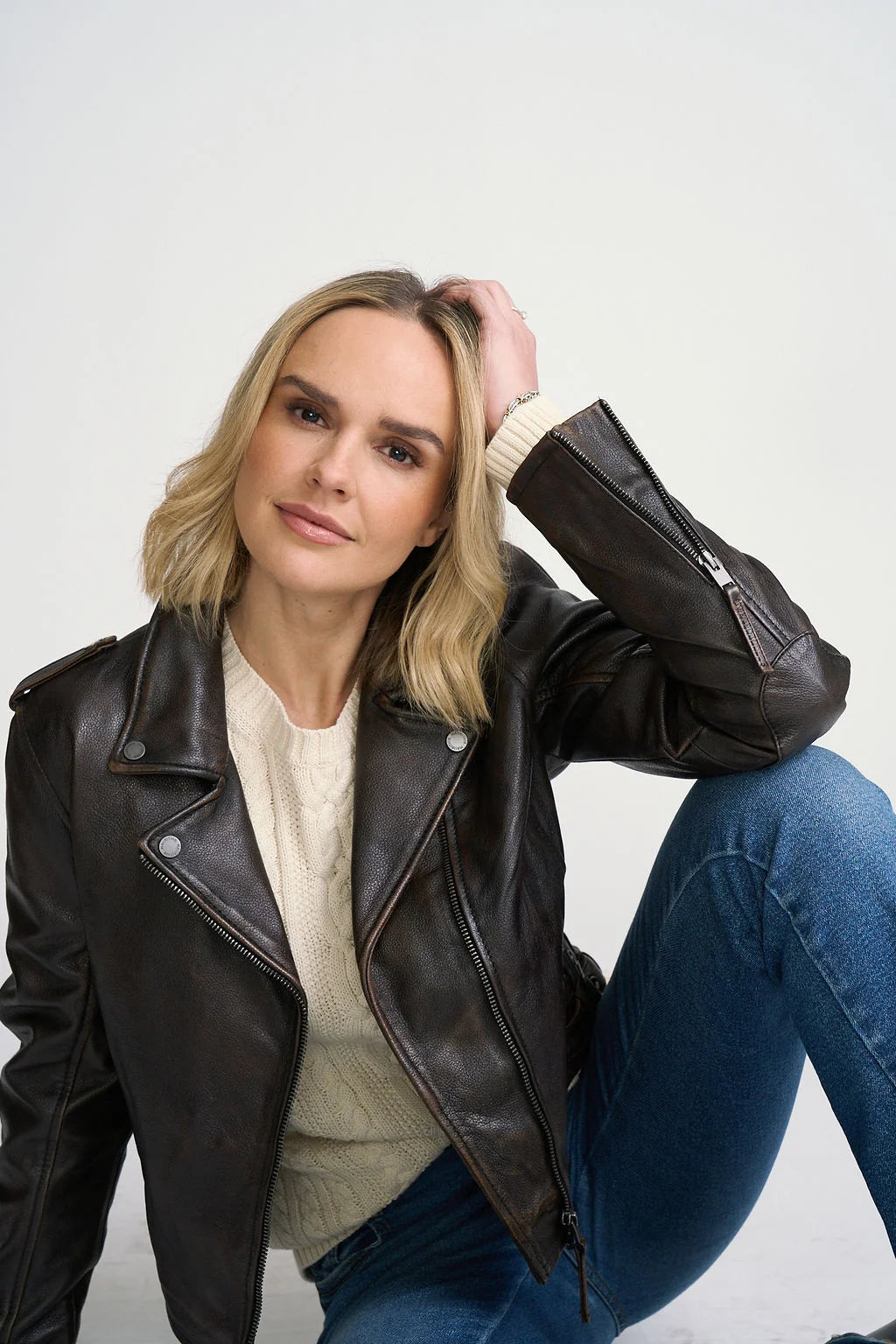 Katica RF Leather Jacket