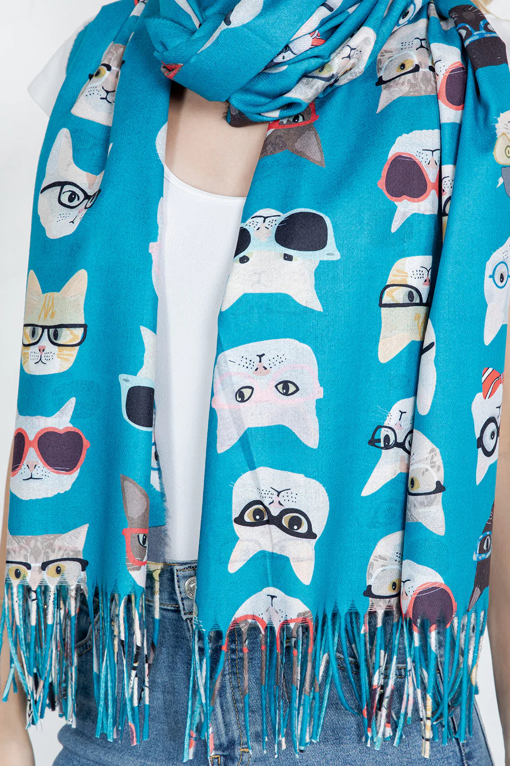Scarf - Cool Cat Print