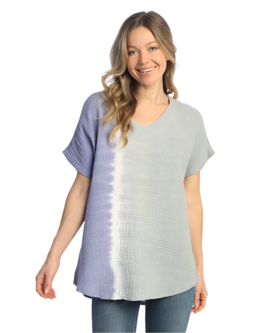 C-Mineral Washed 100% Cotton Tunic, Block