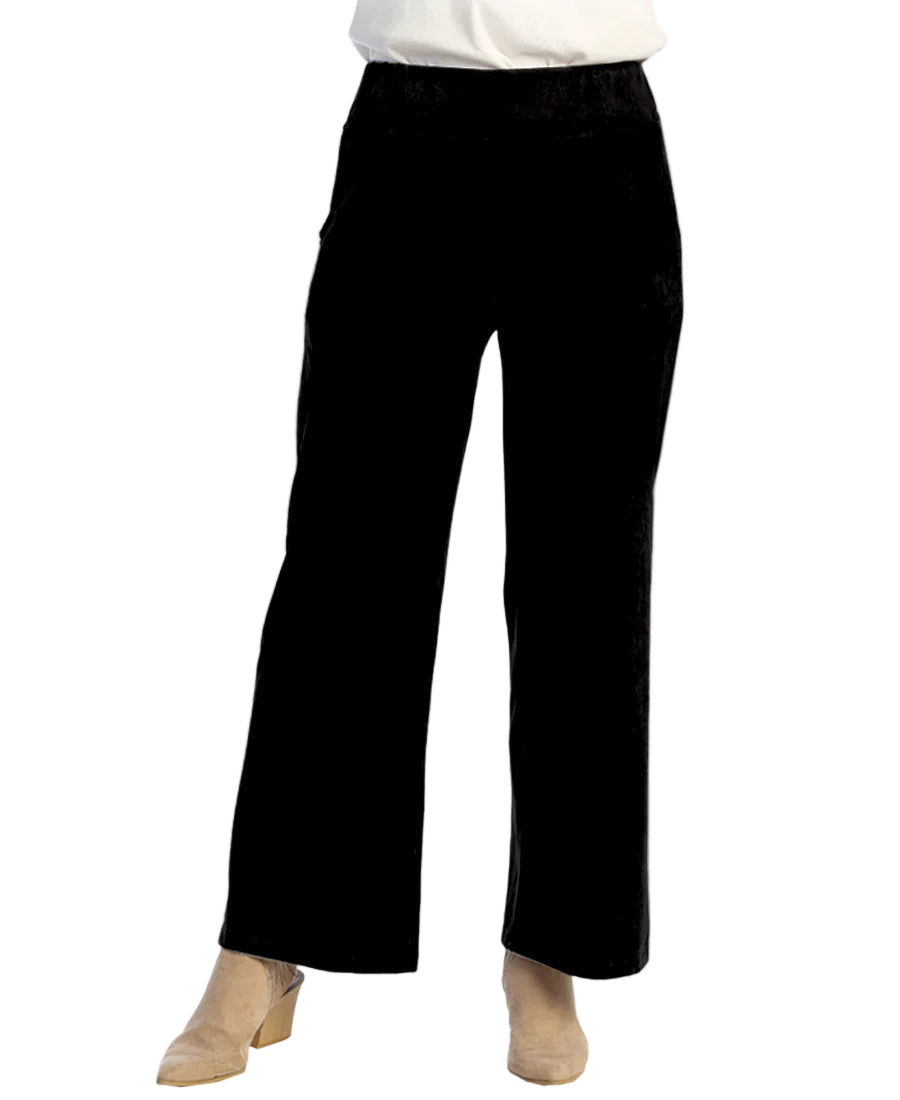 Mineral Washed Comfy Pants - Black