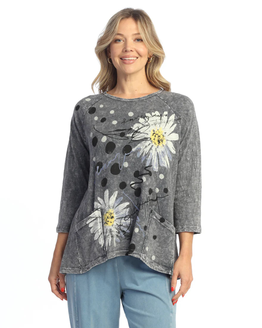 Patch Pockets Tunic Top - Retro