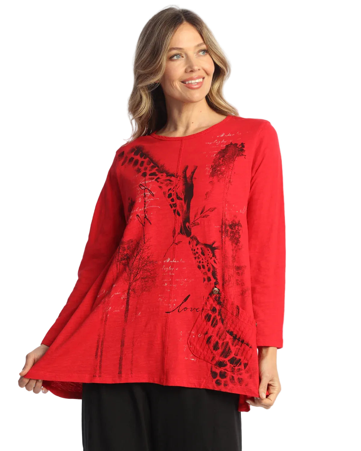 Mineral Washed Front Seam Top - Safari