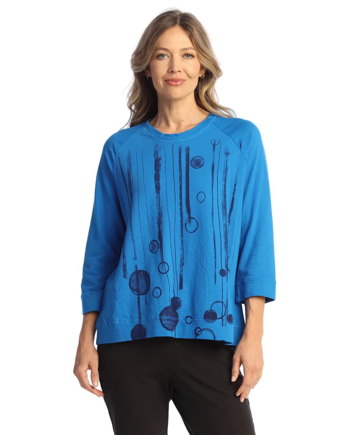 Mineral Washed French Terry Top - Oceana