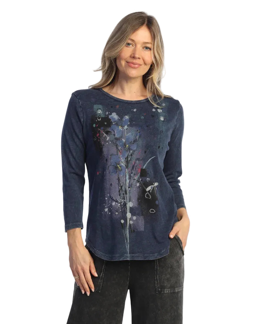 3/4 Sleeve Ribbed Tunic - Allure