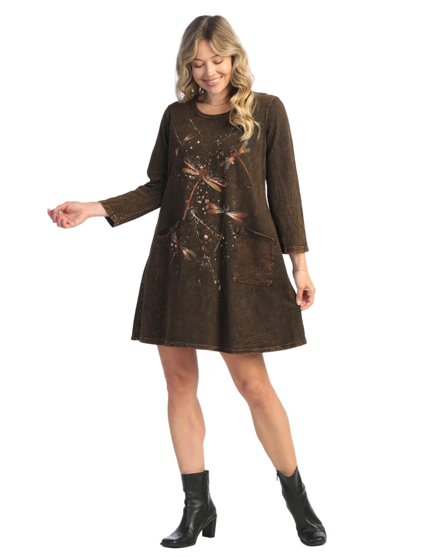 Mineral Washed French Terry Dress- Fairy Duet