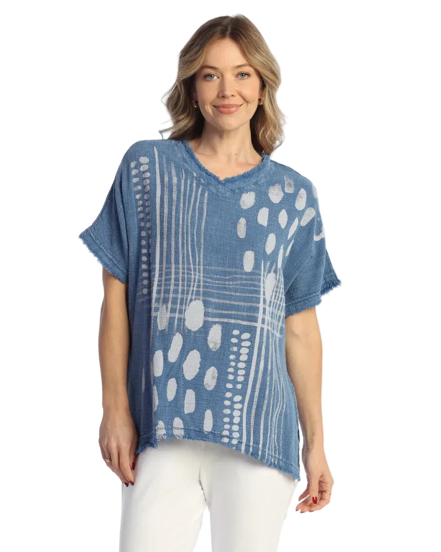 Mineral Washed S/S Gauze Top - Mix Match