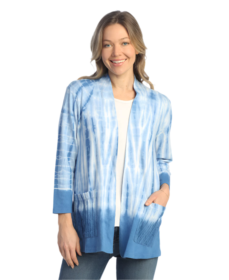 C - Open Front Cardigan with Pockets