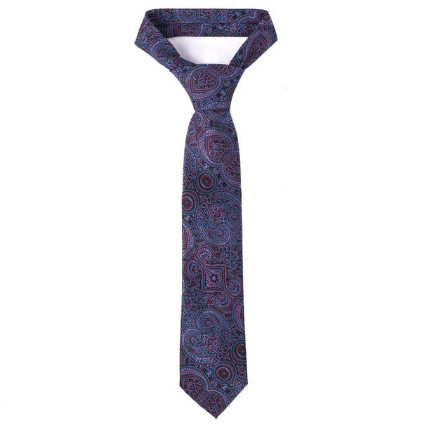 Micro Fiber Poly Woven Paisley Tie