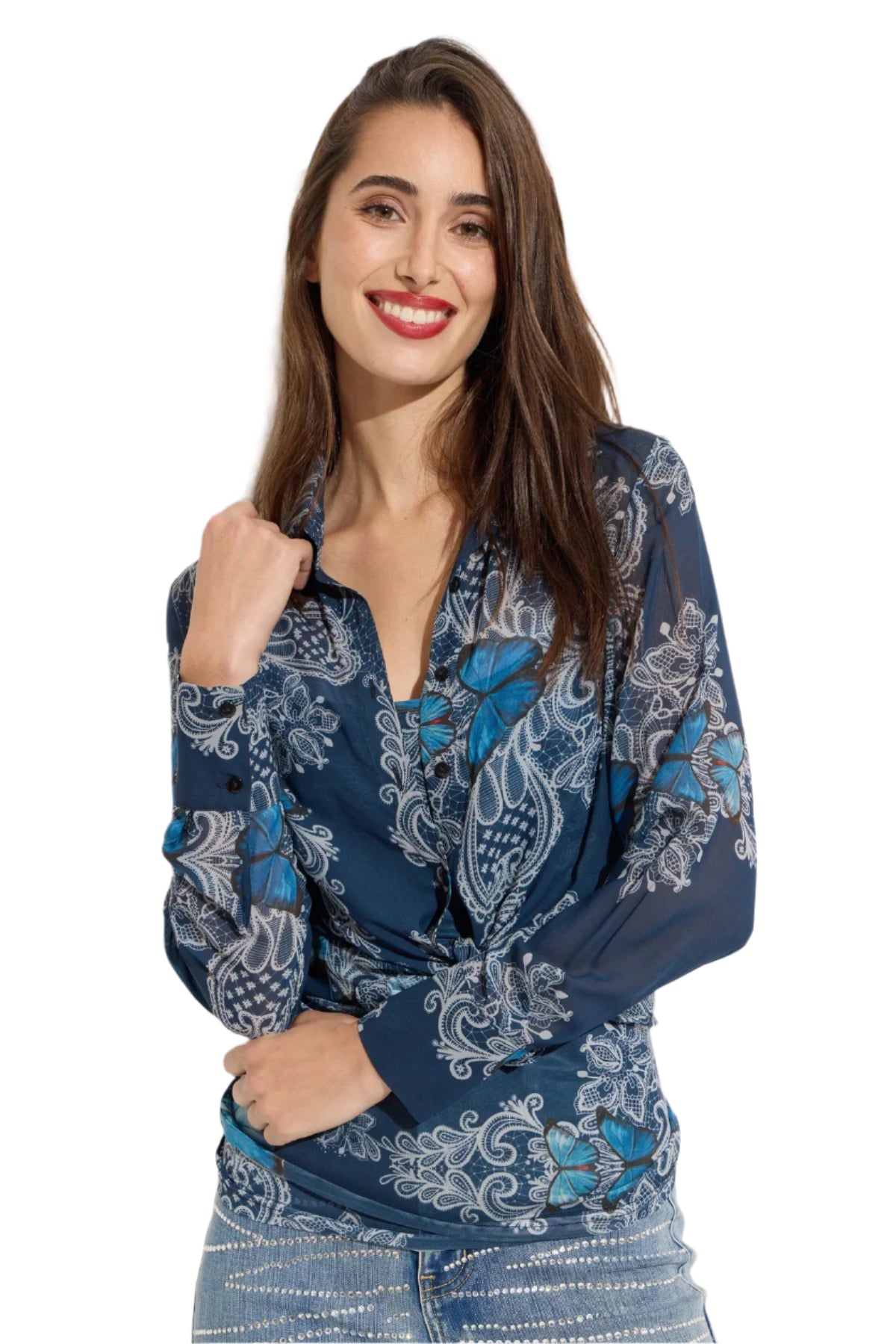 Butterfly Blouse With Matching Tank