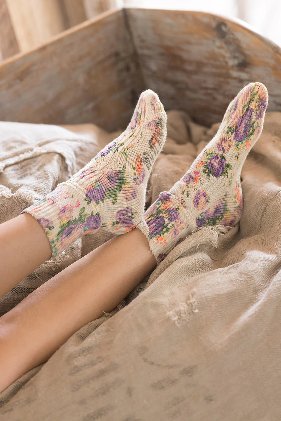 Floral Lil Dipper Socks