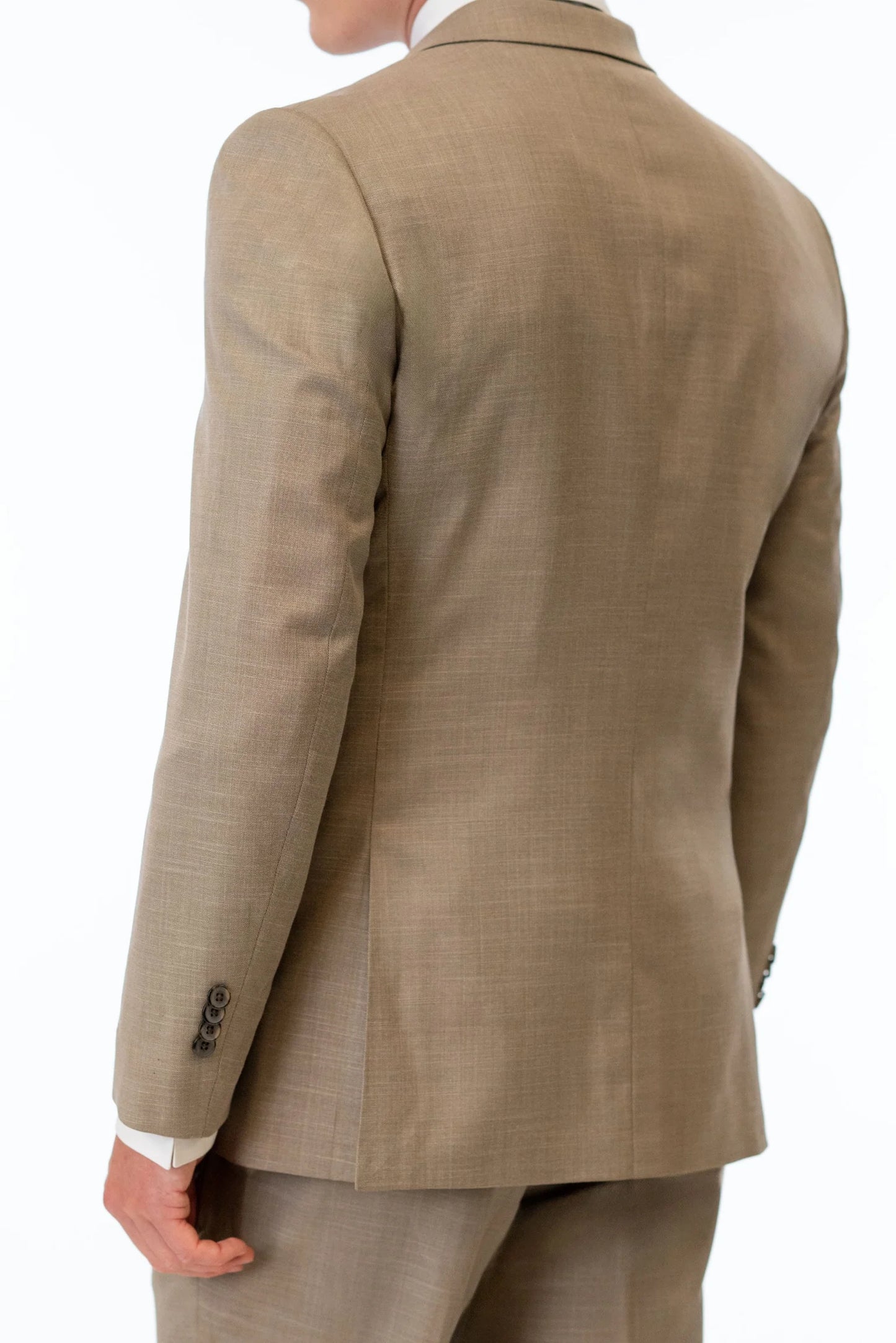 Wheat Stretch Slim Fit Suit Coat by Couture 1910