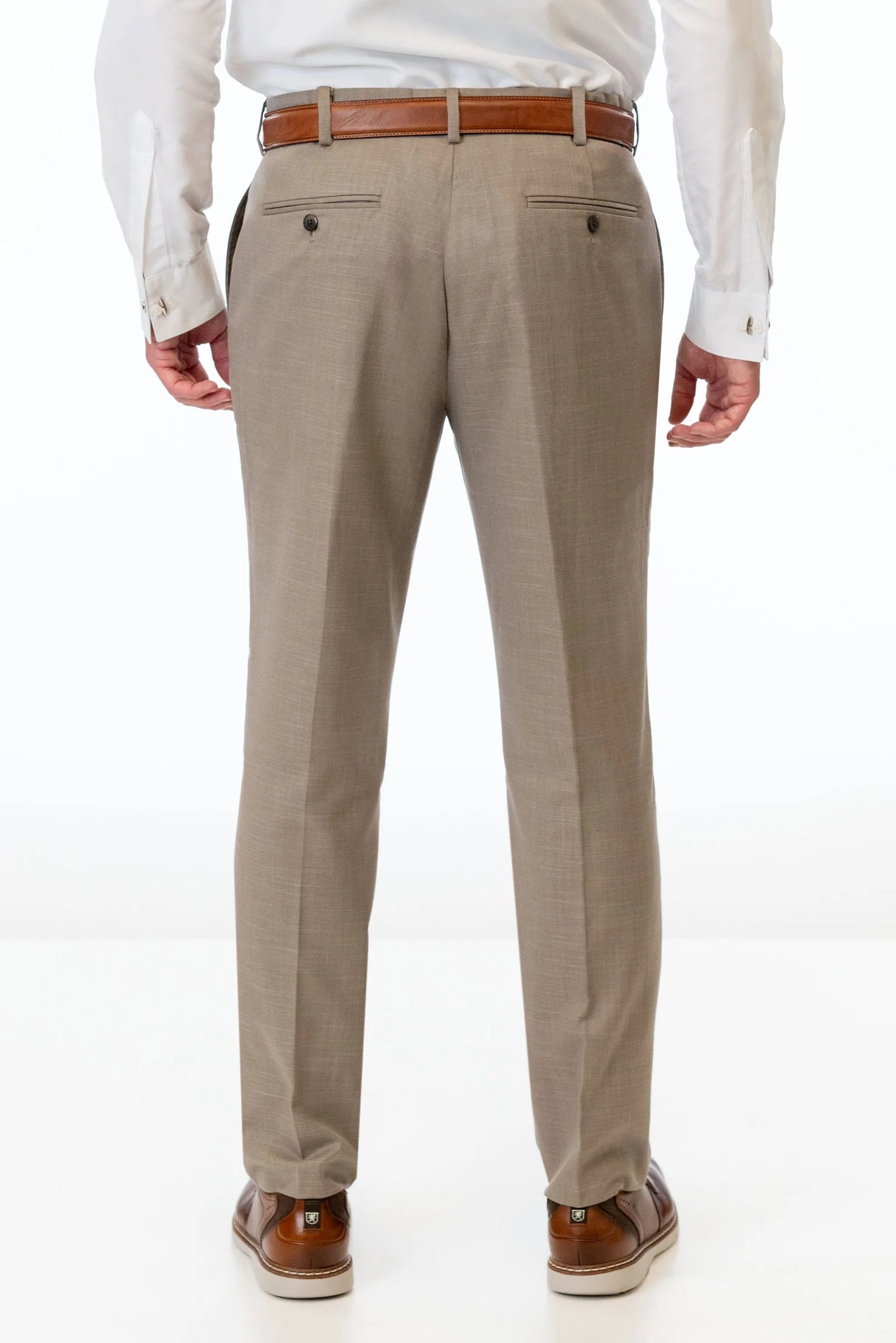 Wheat Stretch Slim Fit Suit Pants by Couture 1910