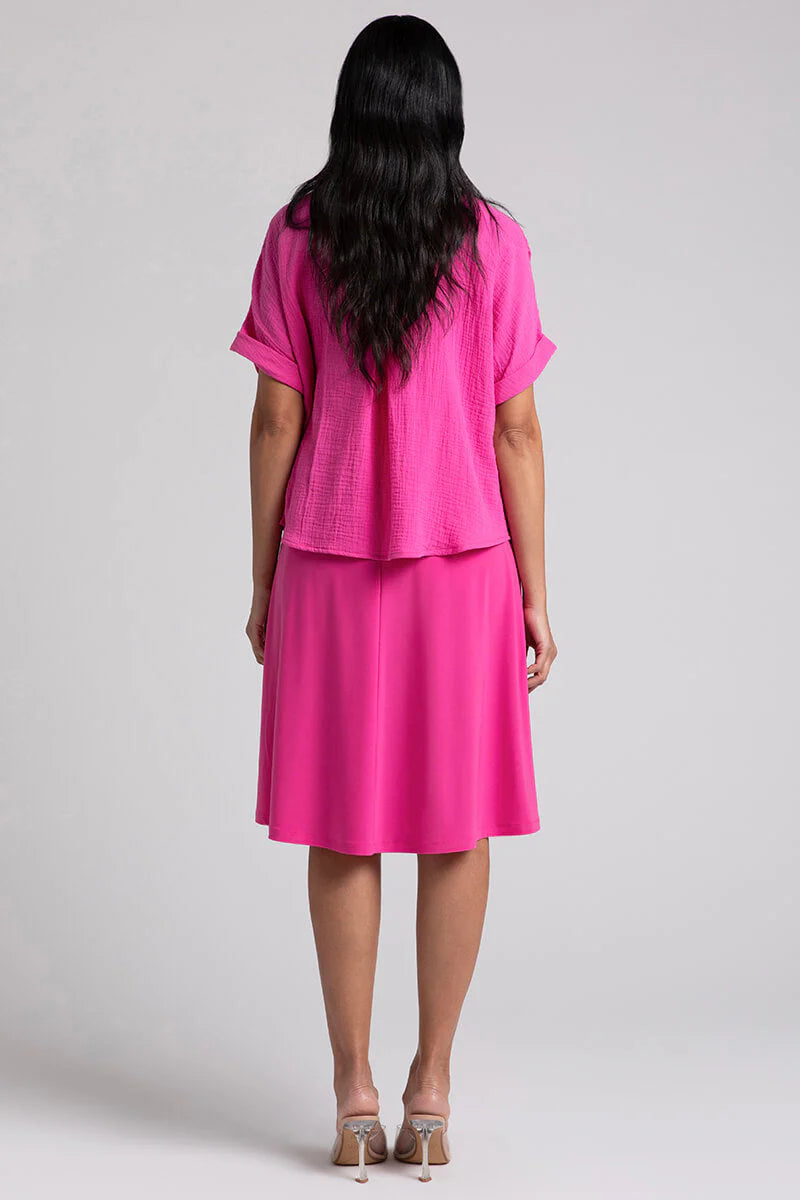 C - Cotton Gauze Half Sleeve Bolero Shirt