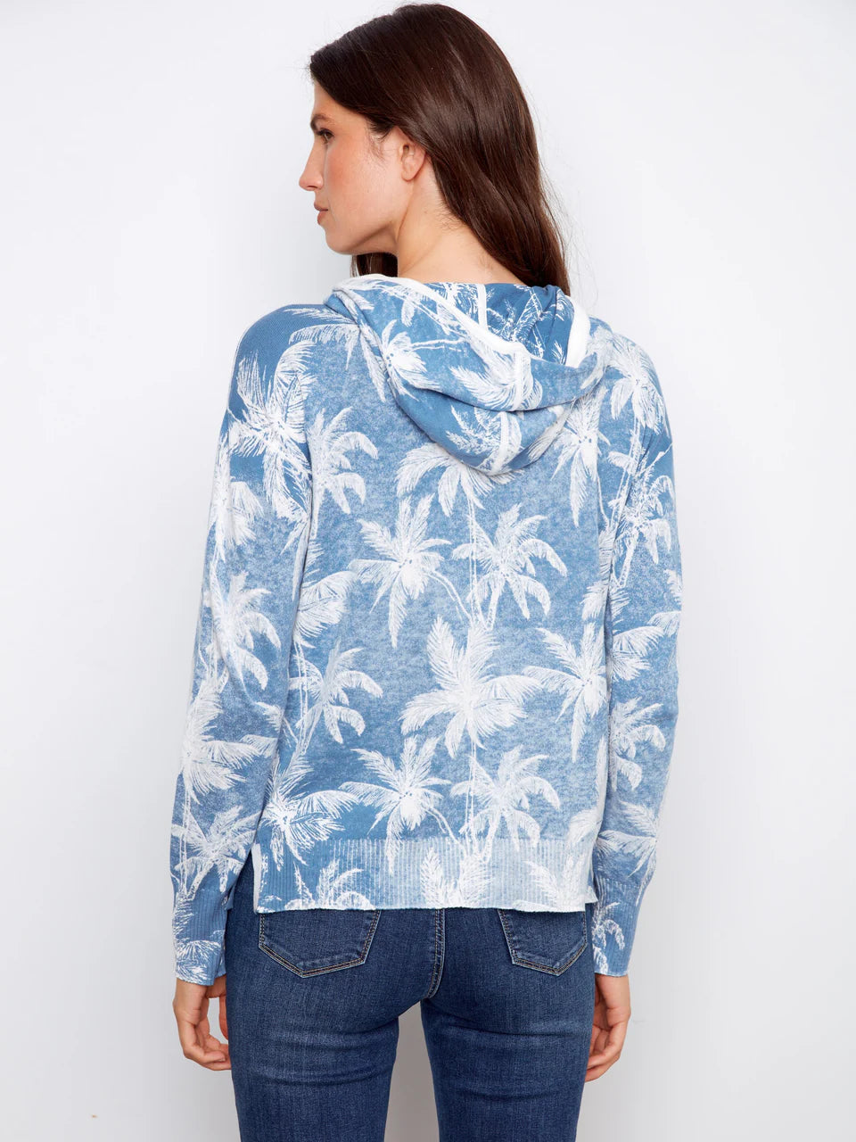 Reverse Print Hoodie Sweater